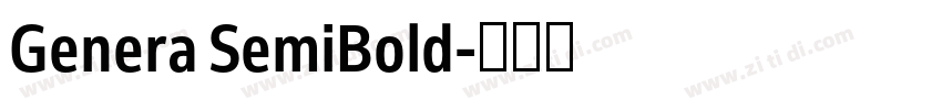 Genera SemiBold字体转换